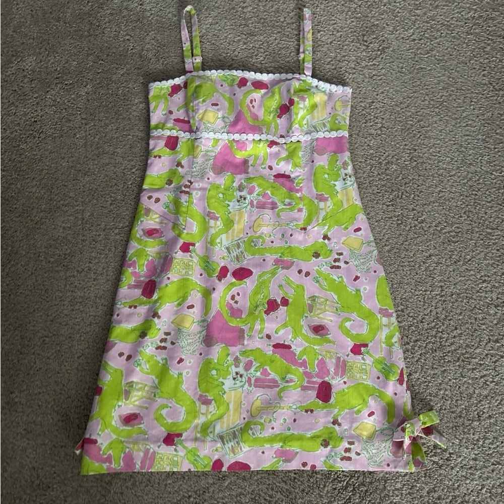 Lilly Pulitzer Pink and Green Dress